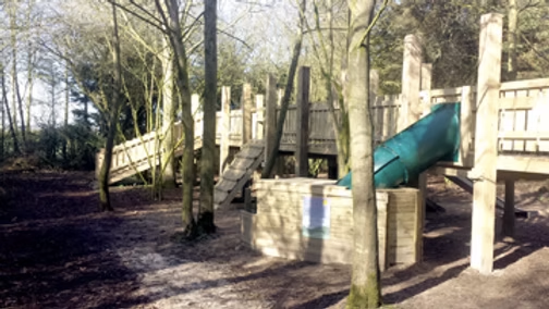 Play area at Honeysuckle Farm